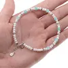 Bratara Opal albastru si Amazonit discuri fatetate cu Argint 925, 3-5mm, imagine 3