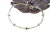 Bratara Opal galben si Larimar discuri fatetate cu Argint 925, 2-5mm, imagine 2