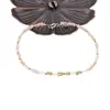 Bratara Opal roz, Peridot si Cristal de stanca cu Argint 925, 2-3mm, imagine 3