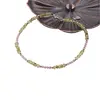 Bratara Peridot si Turmalina roz discuri fatetate si sfere fatetate cu Argint 925, 2-3mm, imagine 2