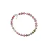 Bratara Turmalina multicolora sfere cu Argint 925, 5mm