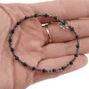 Bratara Turmalina neagra si Hematit discuri fatetate cu Argint 925 model 1, 2-3mm, imagine 3