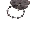 Bratara Turmalina neagra si Turmalina multicolora sfere fatetate si sfere cu Argint 925, 3-8mm, imagine 2
