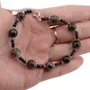 Bratara Turmalina neagra si Turmalina multicolora sfere fatetate si sfere cu Argint 925, 3-8mm, imagine 3