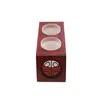 Decoratiune Suport ardere doua lumanari parfumate, rosu 19cm x 7cm, imagine 4