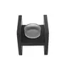 Decoratiune Suport ardere lumanare parfumata, negru 8cm x 8cm, imagine 3