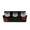 Decoratiune Suport ardere trei lumanari parfumate, negru 22cm x 8cm, imagine 3