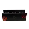 Decoratiune Suport ardere trei lumanari parfumate, negru 22cm x 8cm, imagine 4