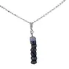 Pandantiv cristale naturale Safir discuri fatetate cu argint 925, imagine 2