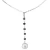 Pandantiv cristale naturale Safir lucrat manual si Perle de cultura A+ cu argint 925, imagine 2