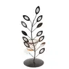 Sfesnic metalic cu un singur brat si elemente din sticla, 27cm x 9cm, imagine 3