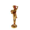 Statueta aurie silueta africana 19cm x 5cm, model 1, imagine 3