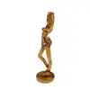 Statueta aurie silueta africana 19cm x 5cm, model 2, imagine 2