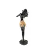 Statueta neagra silueta feminina africana 26cm x 6cm, model 1, imagine 3