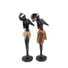 Statueta neagra silueta feminina africana 26cm x 6cm, model 1, imagine 4
