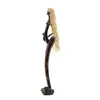 Statueta silueta din lemn arta africana, 35cm x 6cm, imagine 2