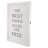 Tablou cu mesaj si led THE BEST THINGS IN LIFE ARE FREE, 30cm x 20cm, imagine 3