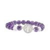 Bratara Ametist si Cristal de stanca sfere 8mm cu Pomul Vietii pe elastic, imagine 3