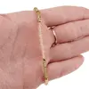 Bratara Citrin si Peridot discuri fatetate, elemente inox auriu, 3mm, imagine 4