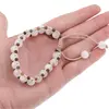 Bratara confectionata manual pe snur Piatra Lunii si Turmalina multicolora sfere, 4-8mm, imagine 4