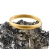 Bratara fixa din inox auriu cu sutra inimii, imagine 3