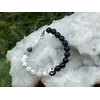 Bratara Yin Yang Howlit, Onix si Sidef sfere, 8mm, imagine 4