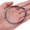 Bratara Lapis Lazuli, Apatit, Rubin si Hematit auriu discuri si sfere fatetate, 2-4mm, imagine 4