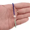 Bratara Lapis Lazuli, Crisopraz discuri fatetate si Perla de cultura, elemente inox argintiu, 3-6mm, imagine 3