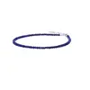 Bratara Lapis Lazuli discuri fatetate cu Argint 925, 3mm, imagine 2