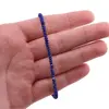 Bratara Lapis Lazuli discuri fatetate cu Argint 925, 3mm, imagine 5