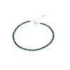 Bratara Malachit natural discuri fatetate cu Argint 925, 3mm