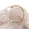 Bratara Peridot, Citrin discuri fatetate si Perle de cultura, 3-8mm, imagine 3