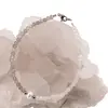 Bratara Piatra Lunii, Labradorit discuri fatetate si Perla de cultura, elemente inox argintiu, 4-6mm, imagine 3