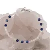 Bratara Piatra Lunii si Kianit sfere fatetate, 4-5mm, argintiu, imagine 3