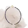 Bratara Safir discuri fatetate si Cuart roz, elemente inox auriu, 3-4mm, imagine 2