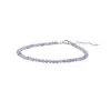 Bratara Tanzanit sfere fatetate cu Argint 925, 3mm, imagine 2