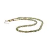 Colier Heishi Granat verde cu elemente din Argint 925, 2-4mm, imagine 2