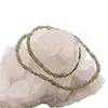 Colier Heishi Granat verde cu elemente din Argint 925, 2-4mm, imagine 3