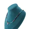 Colier Lapis Lazuli, Apatit, Rubin, Iolith si Hematit auriu, 2-15mm, imagine 4