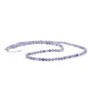 Colier Tanzanit sfere fatetate cu Argint 925, 4mm, imagine 2