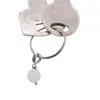 Breloc cu piatra semipretioasa Acvamarin, 8mm, imagine 4