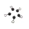 Breloc cu piatra semipretioasa Obsidian, 8mm, imagine 2