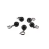 Breloc cu piatra semipretioasa Obsidian, 8mm, imagine 3