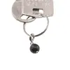 Breloc cu piatra semipretioasa Obsidian, 8mm, imagine 4