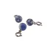 Breloc cu piatra semipretioasa Sodalit A+, 8mm, imagine 3