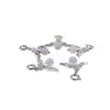 Breloc Ingeras cu pietre semipretioase Angelit, 4-6mm, imagine 3