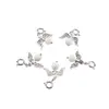 Breloc Ingeras cu pietre semipretioase Howlit, 4-6mm, imagine 2