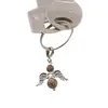 Breloc Ingeras cu pietre semipretioase Jasp Peisaj, 4-6mm, imagine 4
