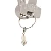 Breloc piatra semipretioasa Citrin si sfera cu Zirconiu, 6-8mm, imagine 4