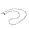 Colier cristale naturale Cristal de stanca oval neregulat, 8-11mm